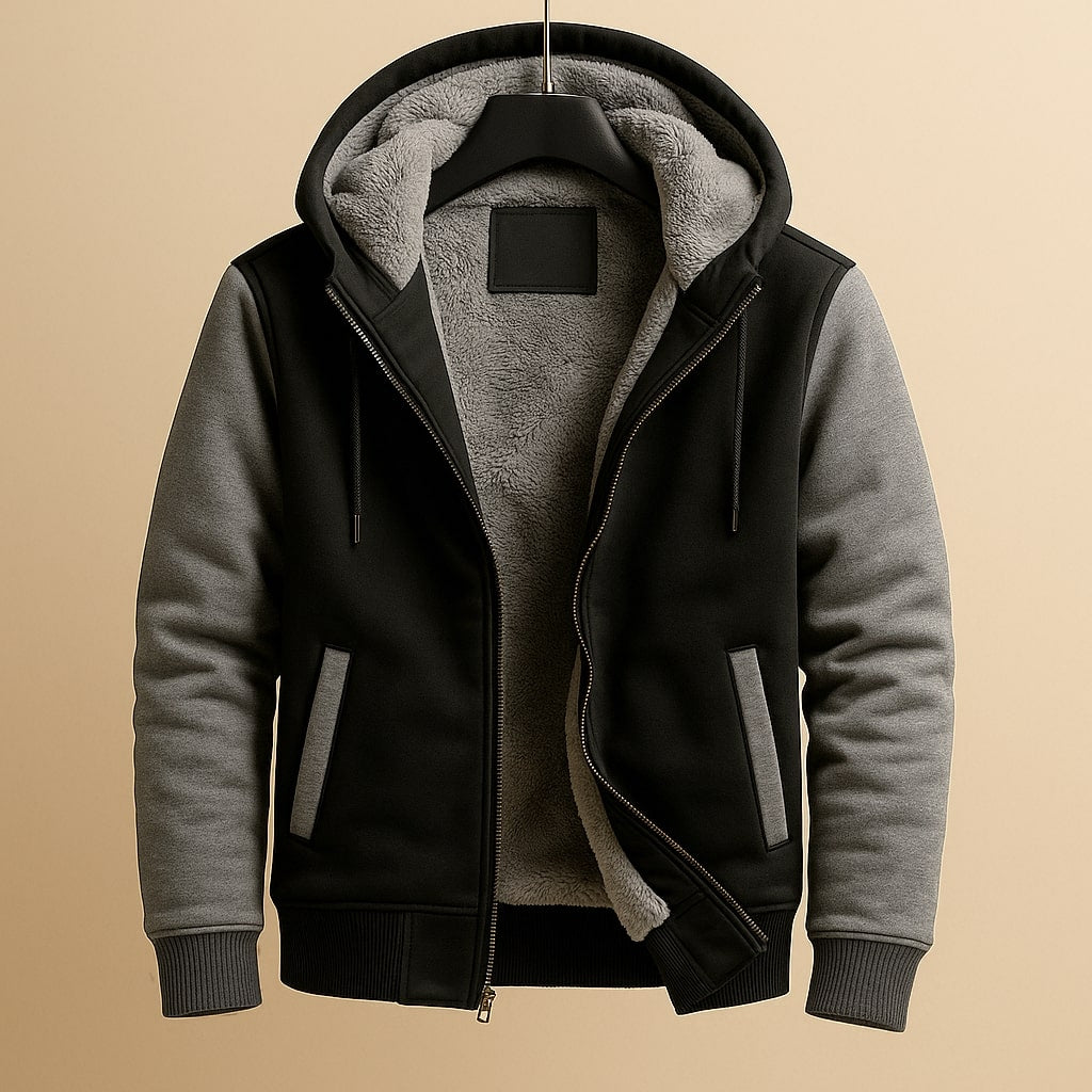 Strukturierte Jacke für kaltes Wetter