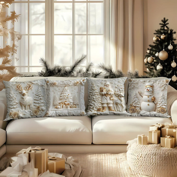 🎅 Luxuriöser Weihnachtskissenbezug – Bringen Sie Weihnachtsstimmung in Ihr Zuhause