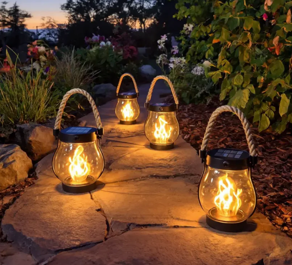🌟 Solar-Laterne – warmes Licht für dunkle Tage