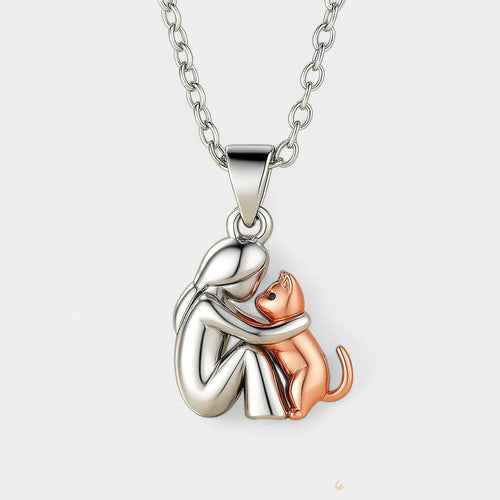 Anhänger „Ewige Freundschaft“ – Symbol der Liebe zwischen Mensch und Katze