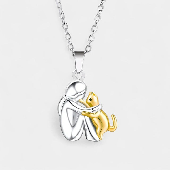 Anhänger „Ewige Freundschaft“ – Symbol der Liebe zwischen Mensch und Katze