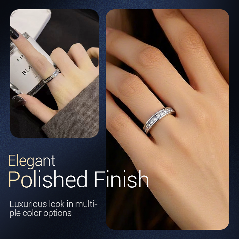 Luxuriöser drehbarer Spinner-Ring aus Stahl – stilvolles Design & entspannende Funktion